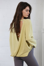 Load image into Gallery viewer, Lemon Open Back Long Sleeve
